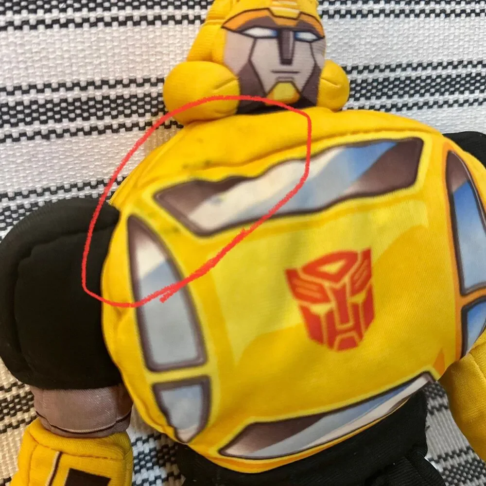 Transformers Slumblebee Transforming Bumblebee 2006 Plush Hasbro 10.5